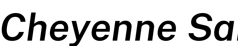 Cheyenne Sans Semi Bold Italic Font Download Free